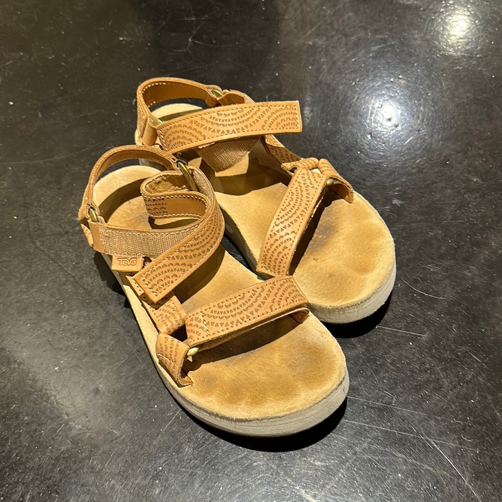 Teva leather flatform sandals